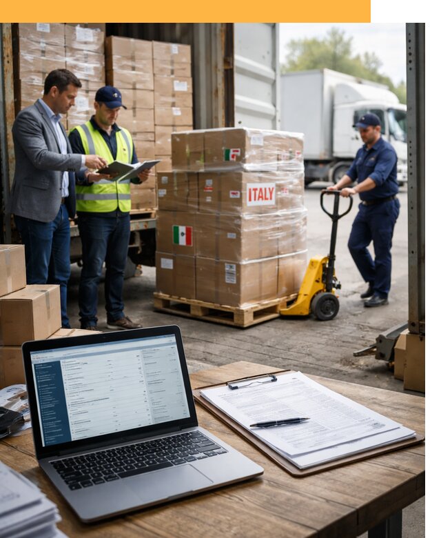 Доставка грузов из Италии: морские и авиаперевозки от 18212