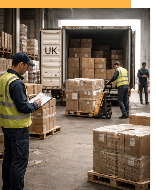 Доставка грузов из Великобритании с таможенным оформлением от 12648