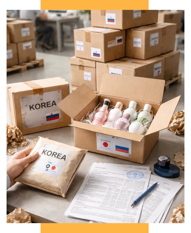 Доставка косметики из Кореи от 8600 р. под ключ | СетСервис-Клн