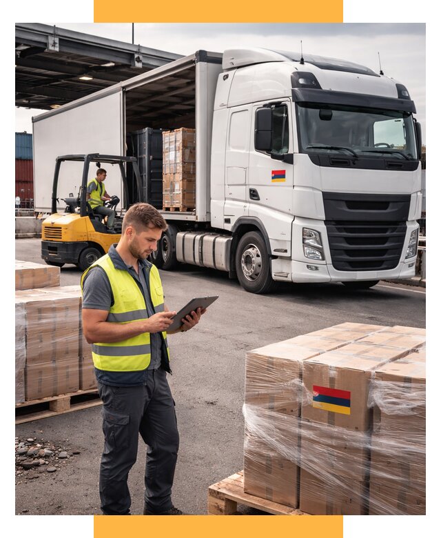 Автоперевозки из Армении от 96121 р. — услуги СетСервис-Клн