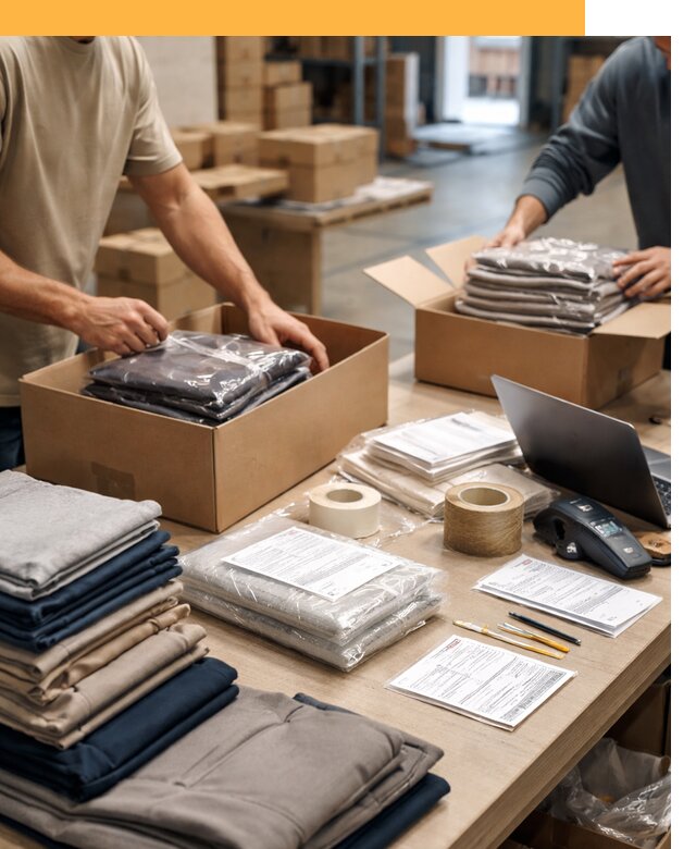 Перевозка одежды по миру от 7589 руб. с таможенным оформлением