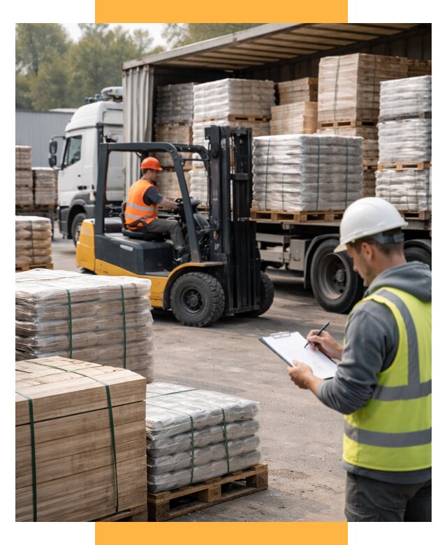 Перевозка строительных материалов от 5565 р. | СетСервис-Клн