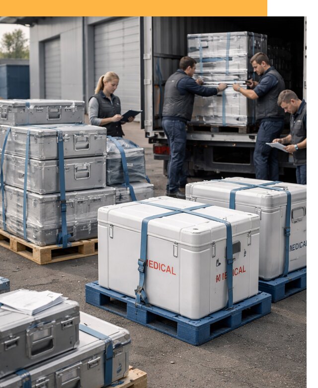 Перевозка медицинского оборудования по всему миру от 15177 руб